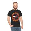 Sagt Nein zu Antifa-Inlandsterroristen feuerrot Unisex Schweres Baumwoll-T-Shirt