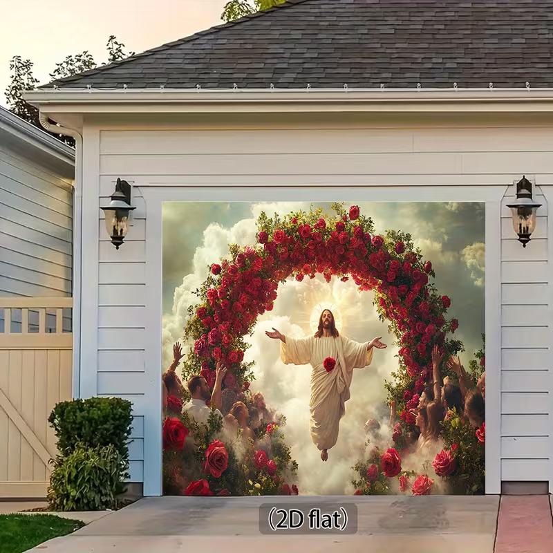 2D Divine Jesus Backdrop, Christian Event Party Background Cloth