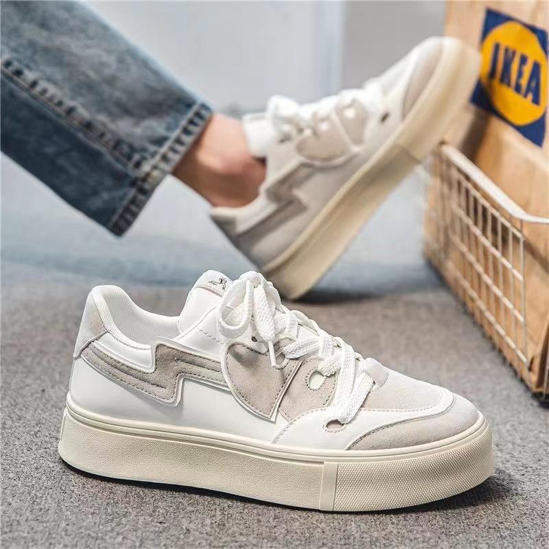 Mode Herren Freizeit-Sneakers Plateau Personalisiertes Design Sport Laufschuhe Skateboard Flats Sneakers Gemischte Farben Schuhe für Herren