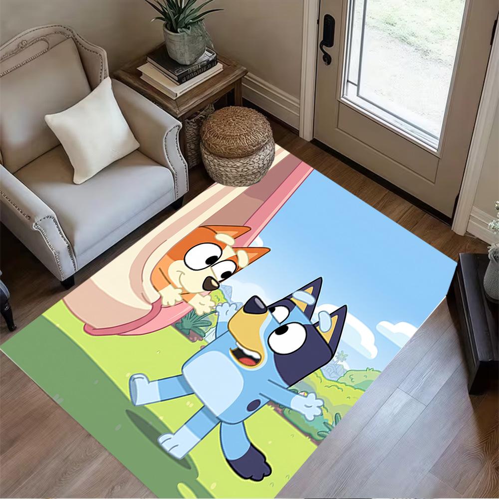 Bluey Bingo's Adventure Area Rug Suitable for Game Room Decorate room Study room Balcony Antislip Carpet Decorate Offices Spiritual Gift