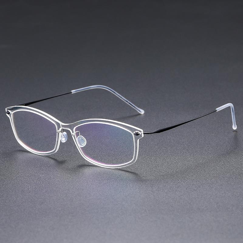 Summer Linde Retro Titanium Glasses: Lightweight Luxury for Women  Men