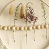 Vintage Large Round Frame Macrames Wall Hanging Decors Handwoven Tassels and Wood Beads Ornament Dried Flower Holder