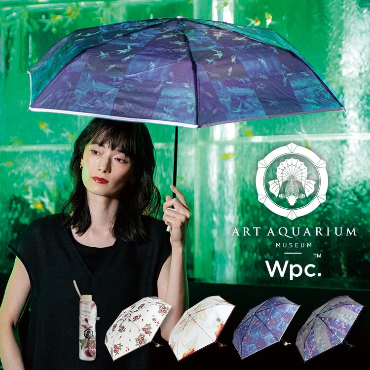 Art Aquarium x Mini Red Folding Perfect for and Stylish and Cute for Goldfish Aquarium Includes Storage Wpc. [Vinyl Umbrella] Wpc. Umbrella,