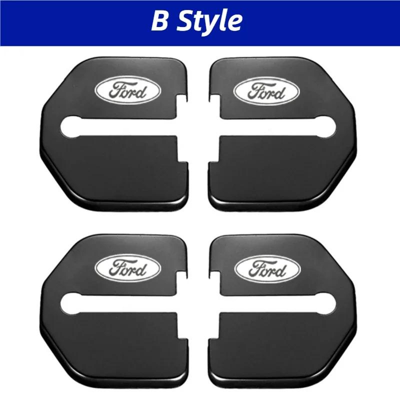For Ford Focus Edge Kuga Escort Fiesta Taurus Everest Mondeo Territory Escape Car Door Lock Cover Buckle Protection Accessories