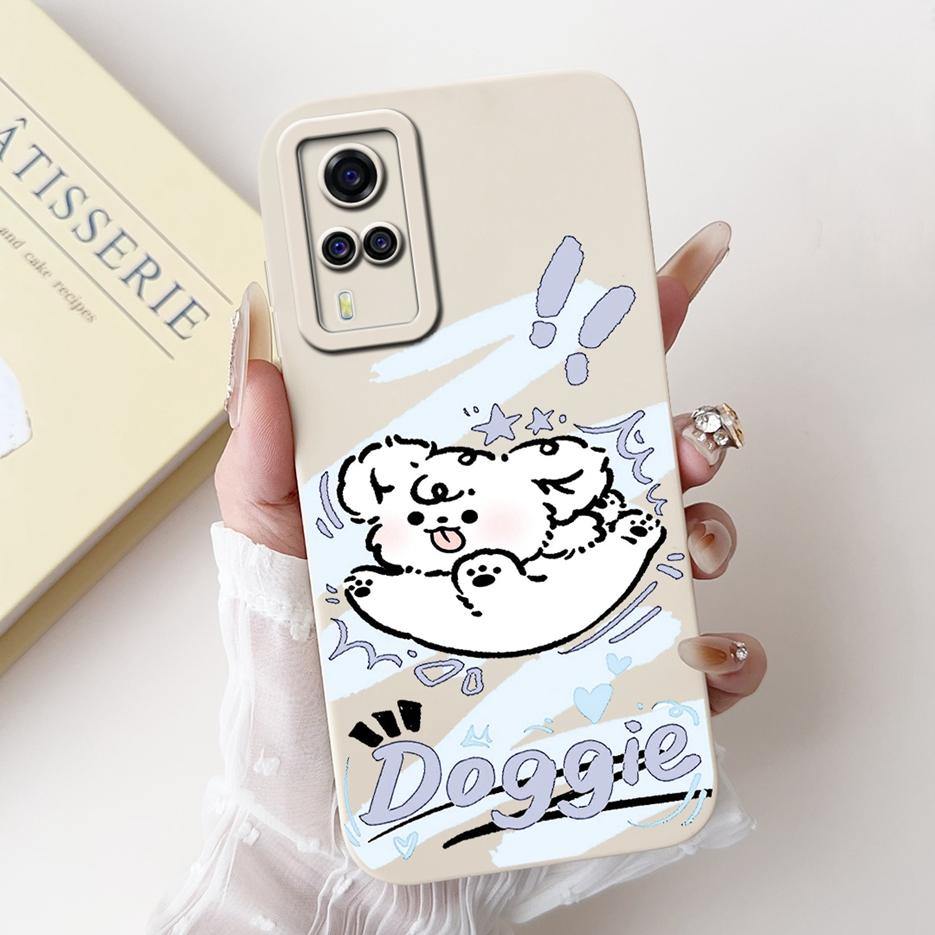 For Vivo Y31 Case Vivo Y51 2020 V2030 Cute Dog Cartoon Phone Case For Vivo Y53s 4G VivoY33 V2057 Vivo Y31 Y51 Soft Covers Fundas