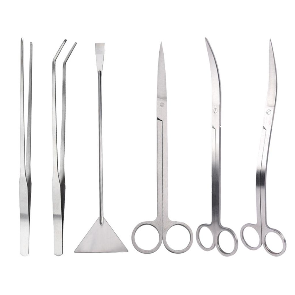 M-Modern-Aquarium Scissors Tweezers Tool Fish Tank Plants Wave Scissors Water Grass Stainless Cleaning Tools Aquarium Accessorie