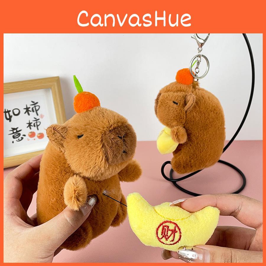 Plush Capybara Whimsical Keychain Toy With Soft Pp Cotton Filling For Joyful Kids Play