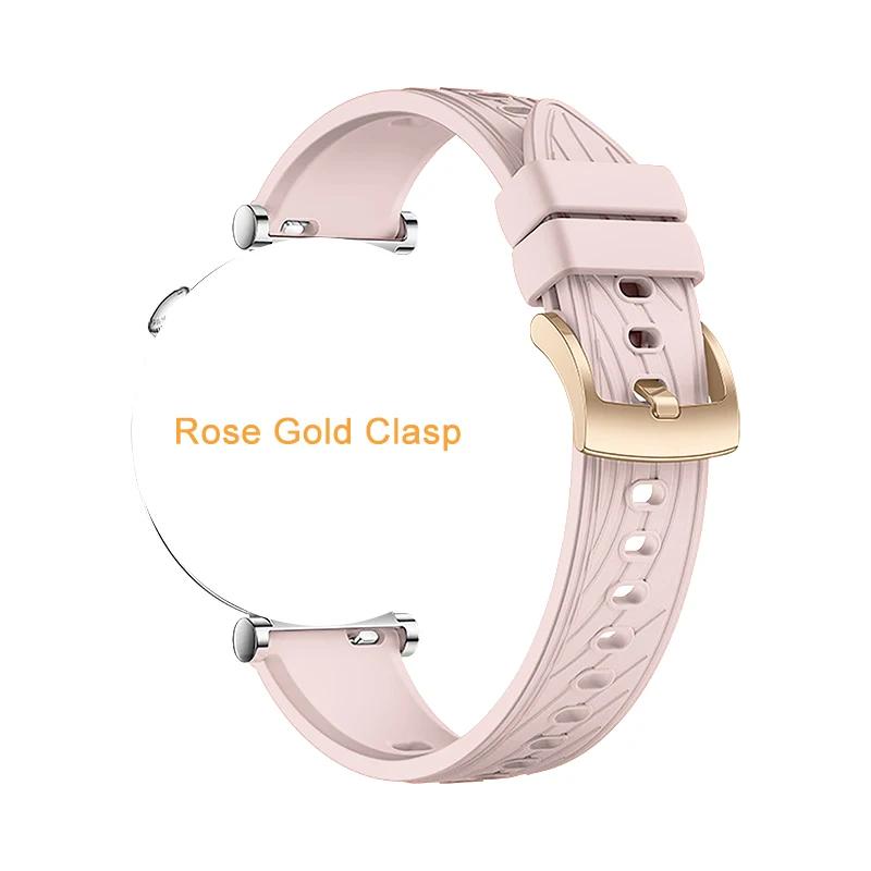 Cinturino in Silicone da 18 mm per Huawei Watch 5 42mm Cinturino di Ricambio Sportivo per Huawei Watch GT5 41mm GT5pro 42mm Braccialetto Cinturino