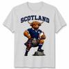 T-shirt Unisex Scozzese Mucca delle Highlands Fan della Scozia Maglietta Grafica da Rugby
