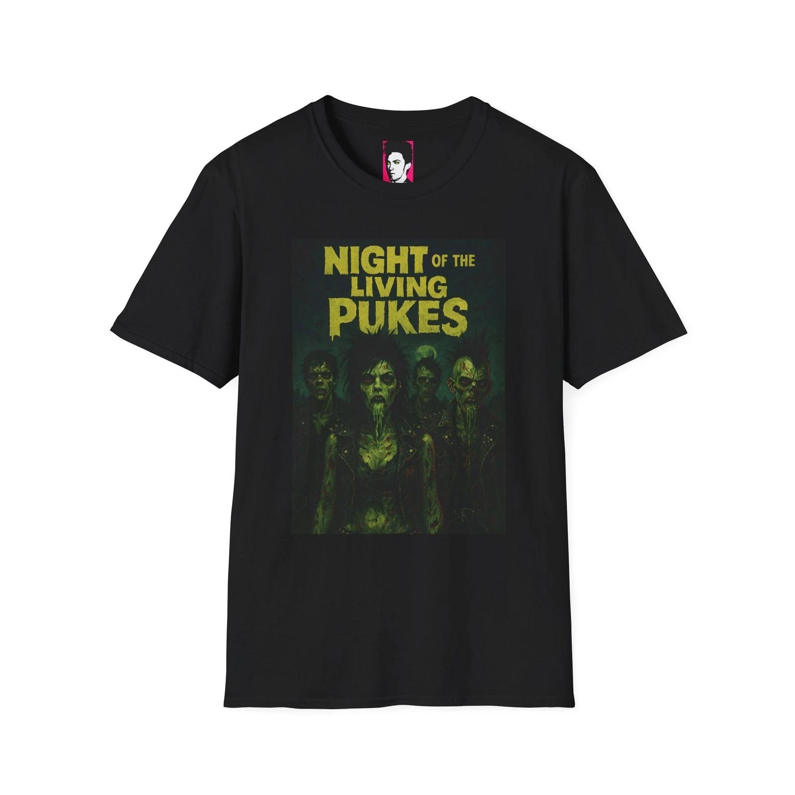 Night of the Living Pukes T-shirt | Horror Punk I Novatone Records S