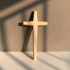 Kiefer Morgenstern 33cm Wandkreuz Zum Aufhängen an der Wand Massivholz Handwerk Holzkreuz für Wandkreuze für Heimdekoration christliche Geschenke