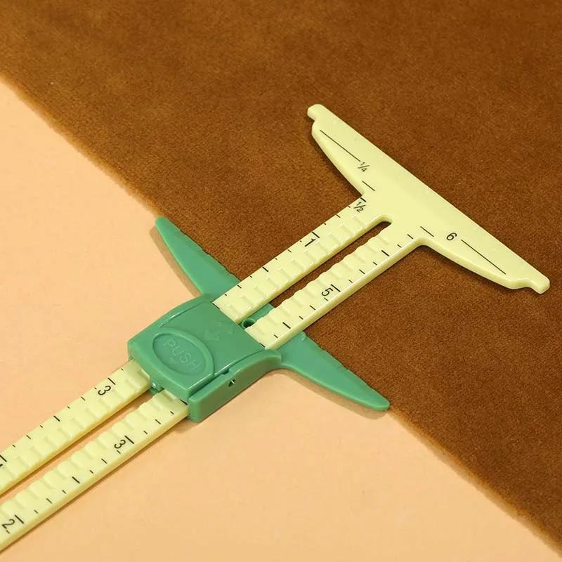 5-in-1 Schieblehre Multifunktionale Messlehre Kunststoff Zeichenen Schneider Patchwork Vorlage DIY Nähzubehör Werkzeuge