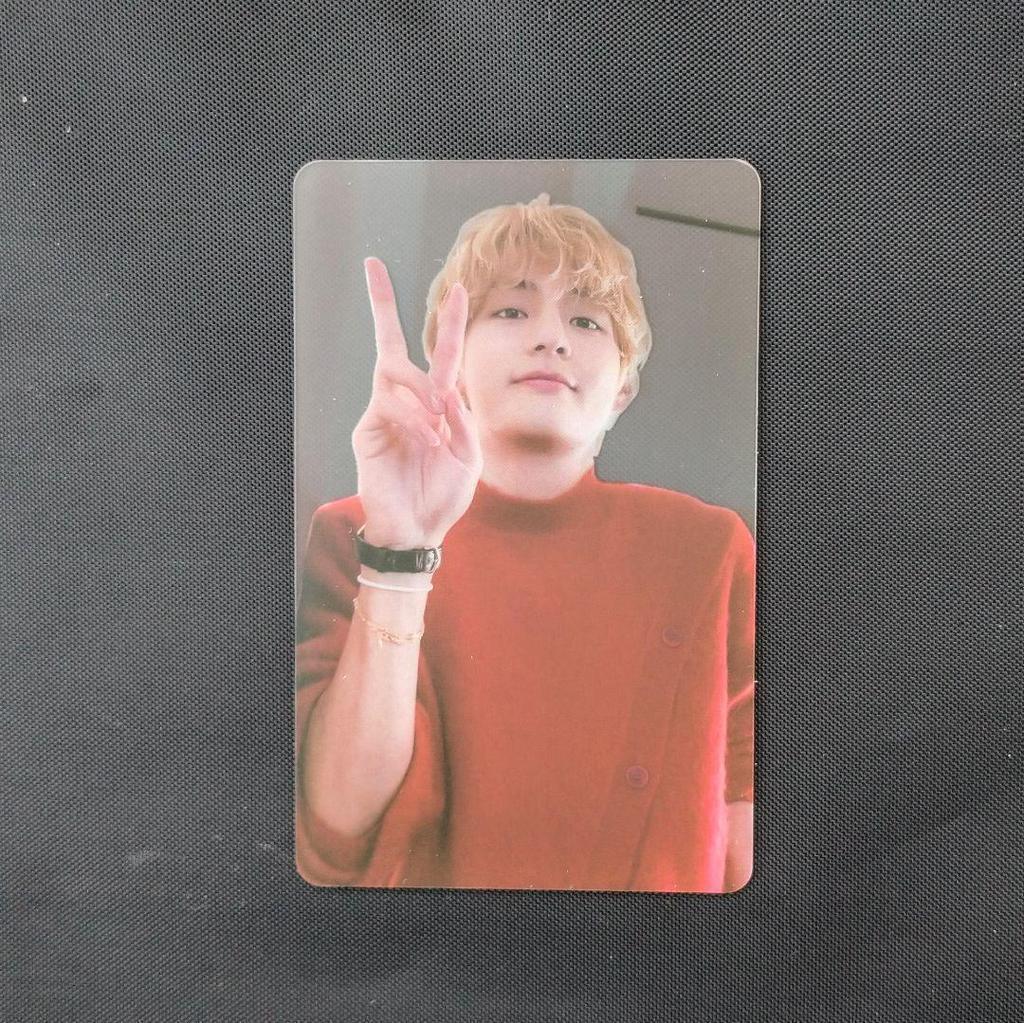 [USED] V Tae Layover Trading Card Clear Early Bird Limited BTS Anonymous