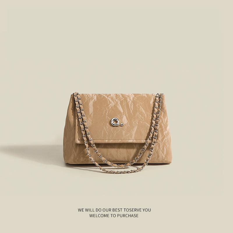 

High Texture Niche Design Shoulder Women S Bag Large Capacity Chain Tote Bag Commuter Versatile Underarm Bag верблюд