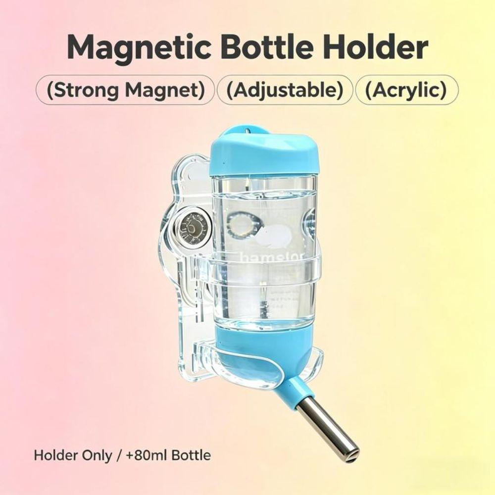 Adjustable Hamster Water Bottle Holder Transparent Drinking Bottle Holder Guinea Pig