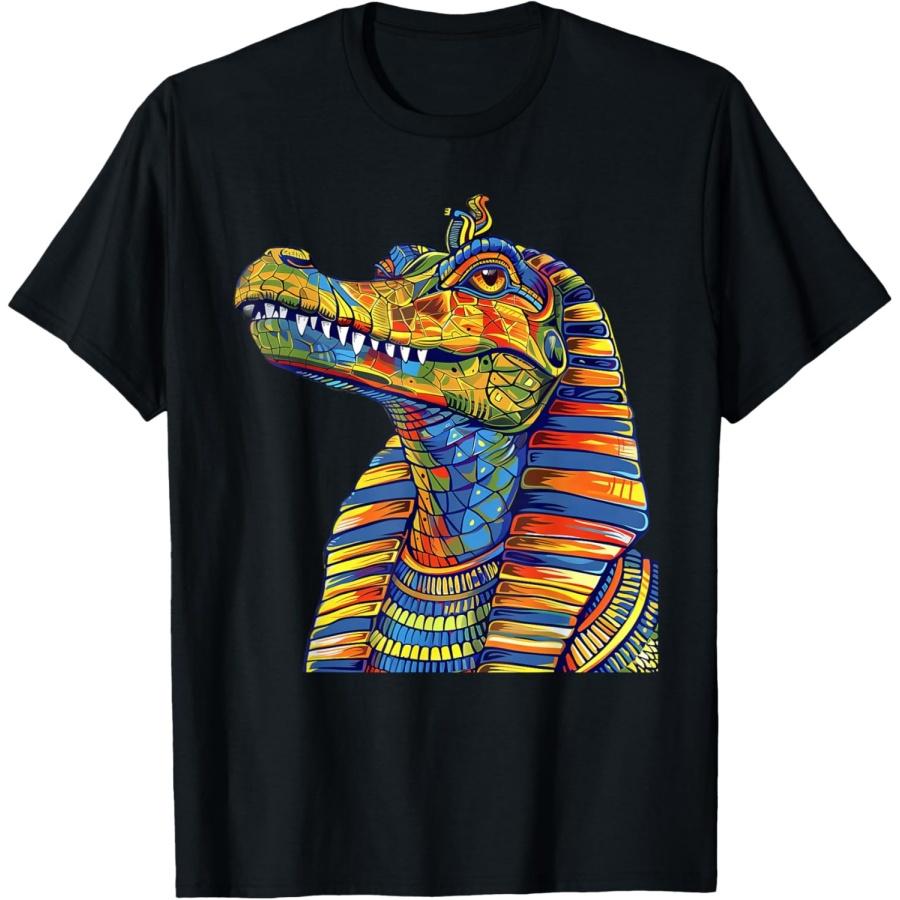 Egyptian Sobek Impressionism Ancient Egyptian Deity T-Shirt S