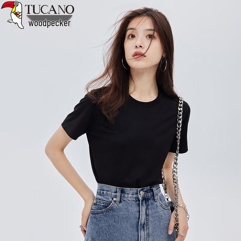 Woodpecker Women's Pure Cotton Loose Fit Short Sleeve T-Shirt