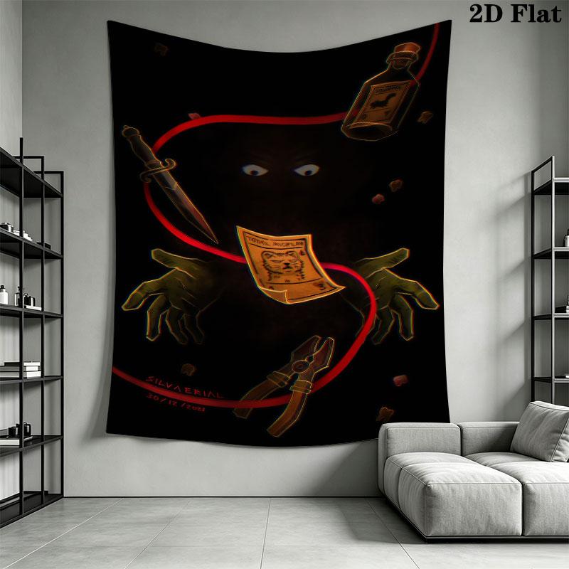 Inscryption Wall Hanging Printed Fabric Blanket Decorative Tapestries for Bedroom Living Room Home Decor