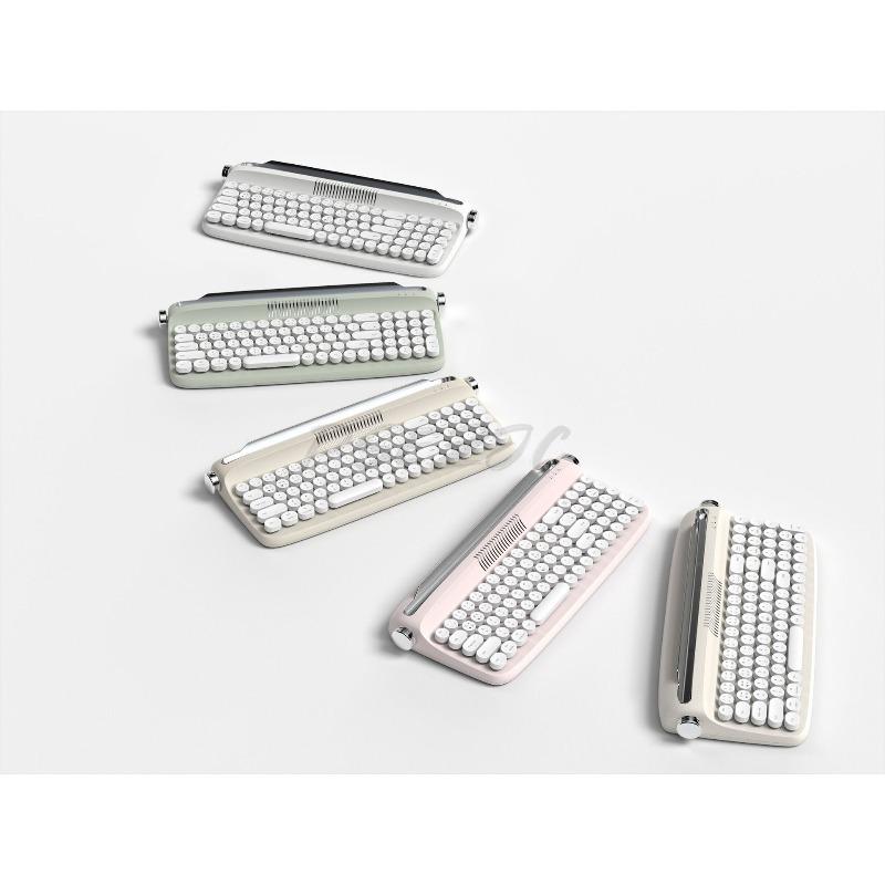 B309 Bluetooth Retro Wireless Keyboard Suitable for Laptops Tablets Mobile Phones Charging Models Dual-mode