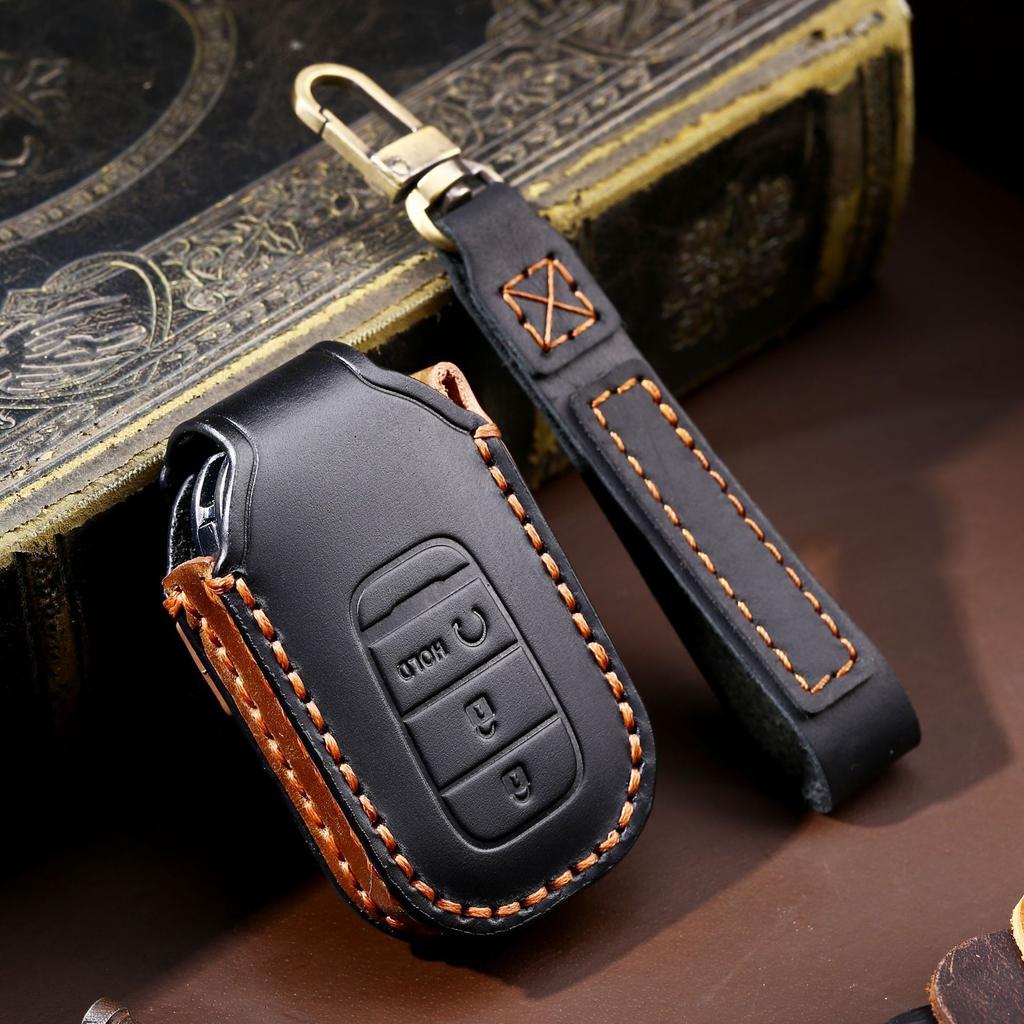 Cross-Border Exclusive For New Honda Accord Civic Key Case Crazy Horse Leather Handmade Car Key Case