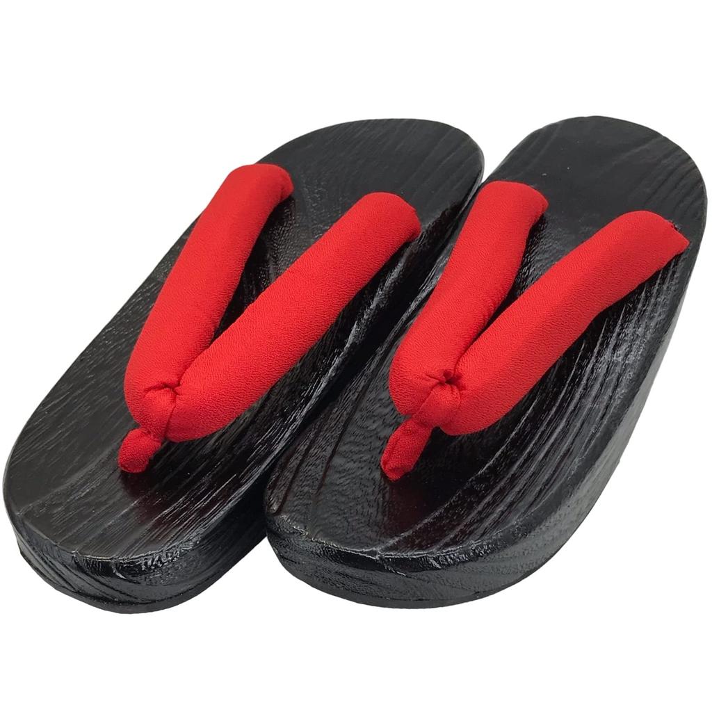 Thick Japanese Paulownia E124 [Eiza] Geta, Sole, Cosplay, Clothing, Photography, Accessories, Shoes, Thongs, Wood, Halloween, Events, (black/red,