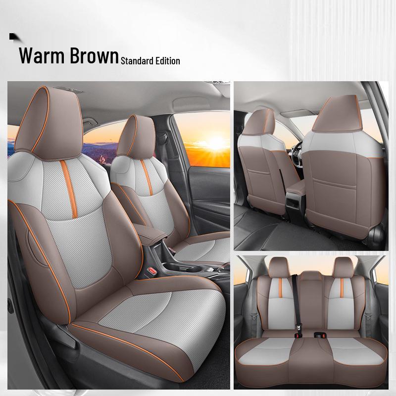 Avalon Universal Leder Autositzbezug für Vier Jahreszeiten - Vollständige Umhüllung, Fünf-Sitzkissen