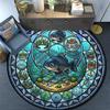 Pond Glass Round Area Rug Under Office Chairs Bedroom Living Room Home Decor