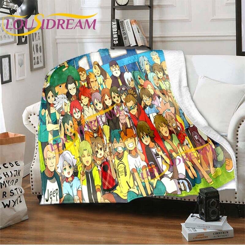 Anime deky Inazuma Eleven Deka Měkká kreslená deka Flanel Throw Deka Postel Pohovka Deka Deka Potah křesla Deka Home Decor