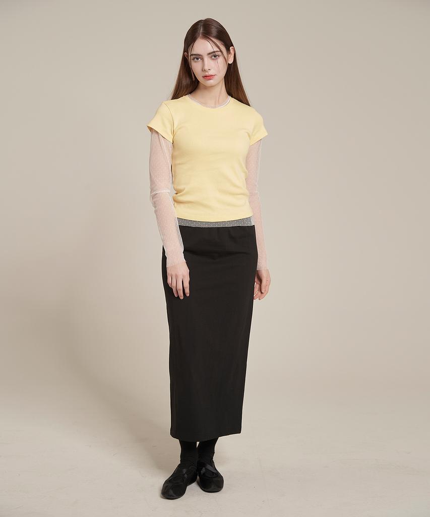 Iteoneolmomeonteu Basic Milano T-Shirt _ Yellow