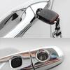 For Ford Explorer U625     Chrome Gloss Black Carbon Fiber Car Smart Door Handle Cover Trim External Stickers