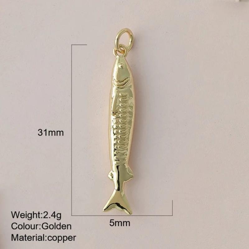 Eco-friendly Colored Enamel Fish DIY Charms Jewelry Making Accessories for Earrings Bracelet Necklace Craft
