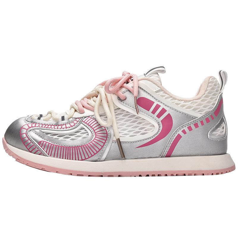 

Новое жаркое лето новая мода универсальная сетчатая дышащая спортивная и повседневная обувь 3758 40 розовый