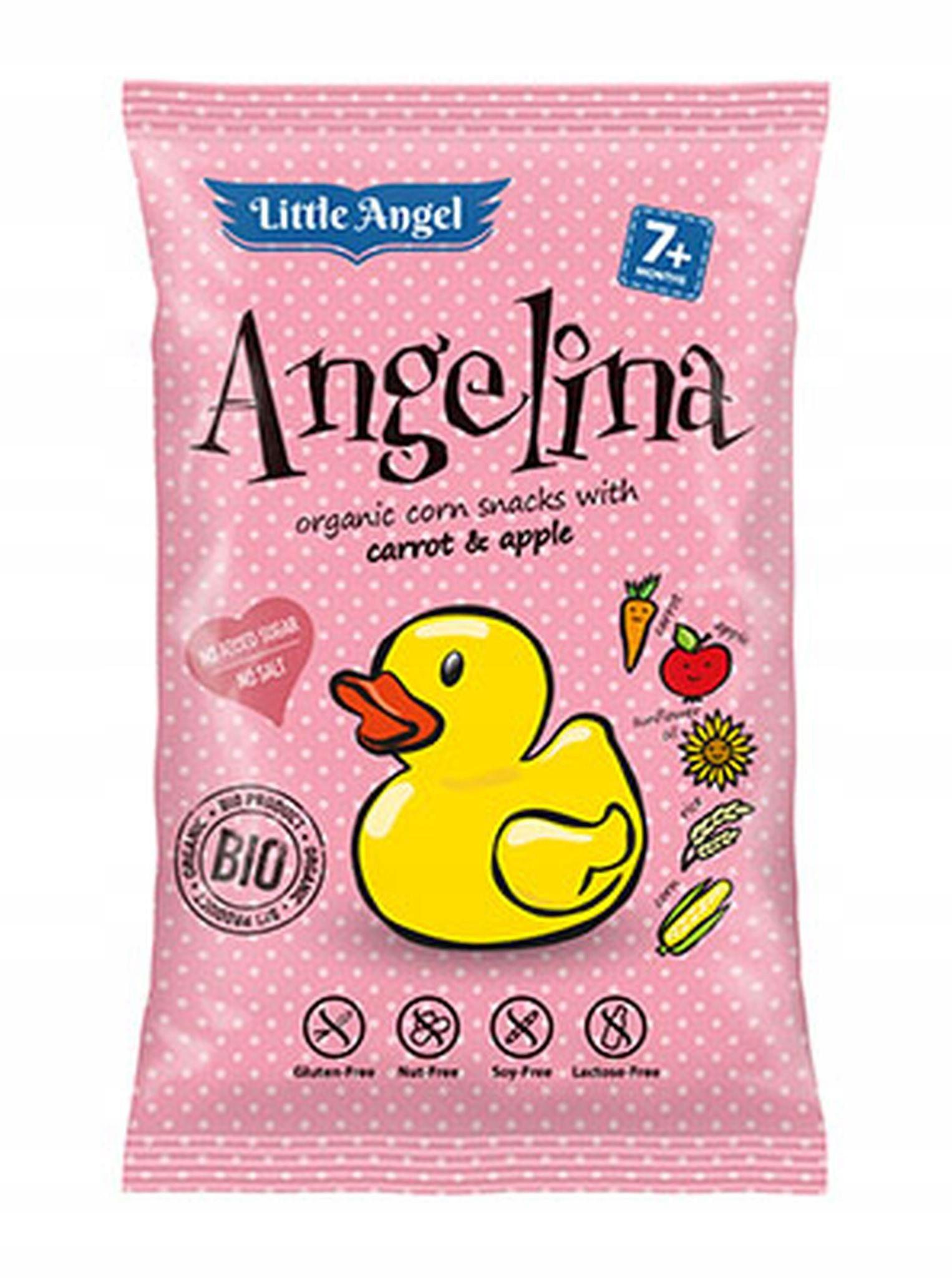 Corn crisps carrot and apple ANGELINA 7m+