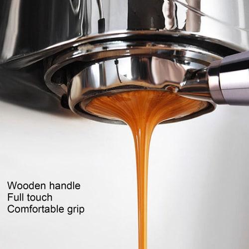 Bottomless Naked Portafilter Tamper, 51mm Portafilter with 2 Lugs, Bottomless Coffee Handle, Stainless Steel, for ECO310 Machines, Replacement for ECO