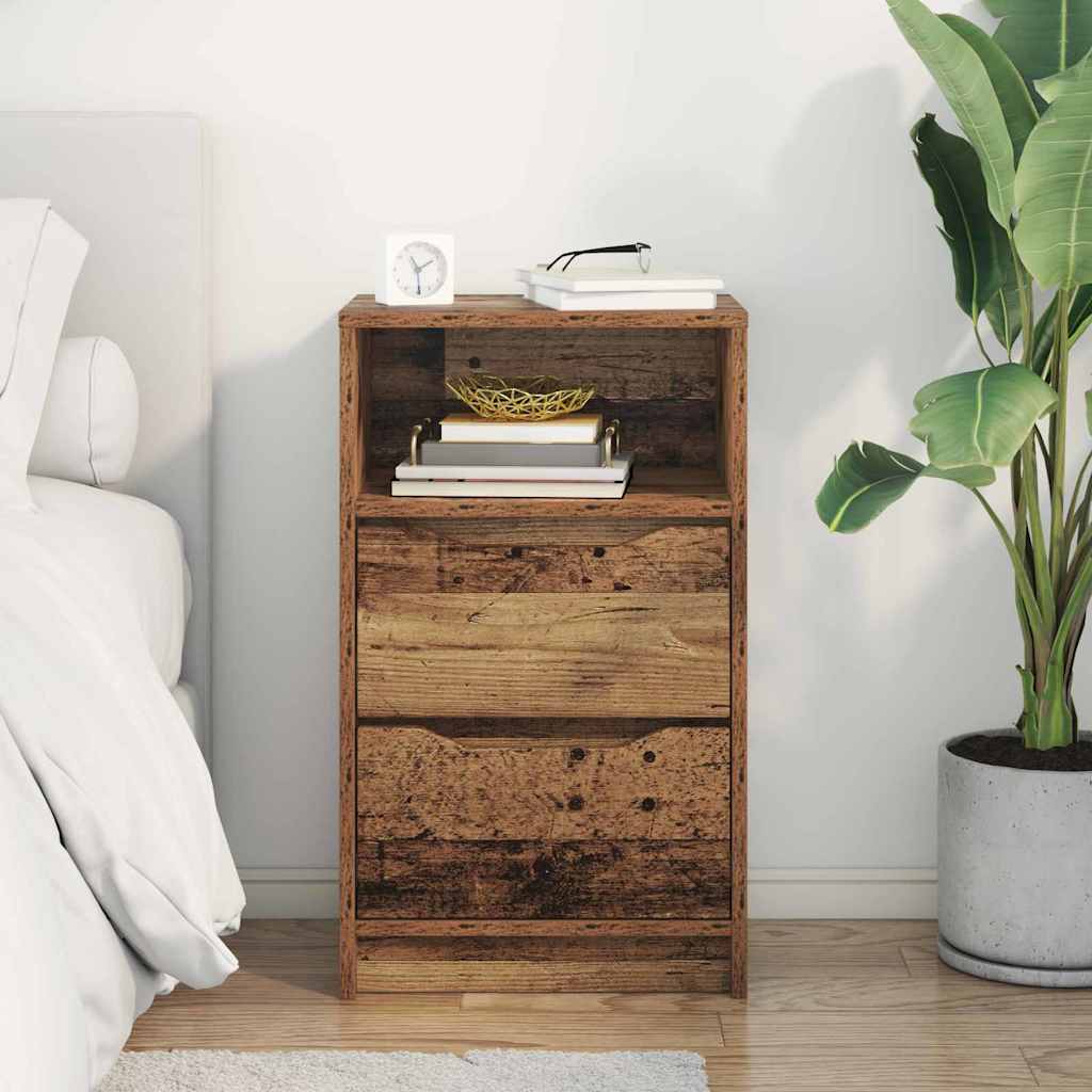 Nightstand Reclaimed Wood Style 40 x 30 x 67 cm Wood Based Material