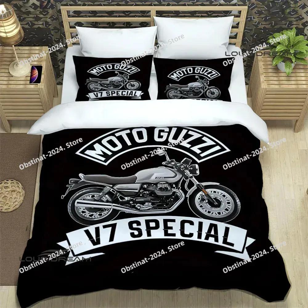 Guzi motorcycle printed Beding Sets exquisite bed suplies set duvet cover bed comforter set beding set luxury birthday gift
