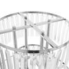 Silver Crystal Vases for Centerpieces, 47.2in Metal Pedestal Stands for Table Chandelier Centerpiece Wedding, 5 Tier Round