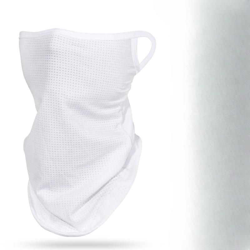 Outdoor Cycling Windproof Dust Mask Windproof Printed Bandana Ice Silk Dustproof Sunscreen Hanging Ear Hood Triangle Scarf