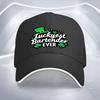 Luckyest Bartender Ever St Patrick Day Baseball Cap Adjustable Polyester Casual Sports Hat Adult