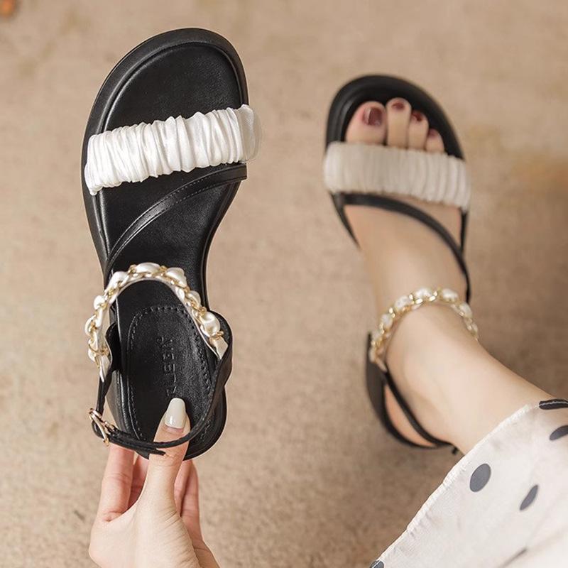 High Heels dicker Absatz Sommer neu vielseitiger Rock kleine Sandalen mit dicker Sohle Damen Oberbekleidung