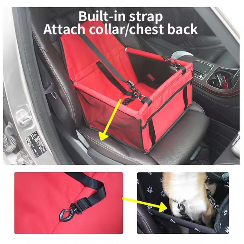 Waterproof Foldable Dog Car Seat Cover Hammock Anti Slip Pet Harness Cat Travel Basket Stable Safety Protector Mat For Dog Cat