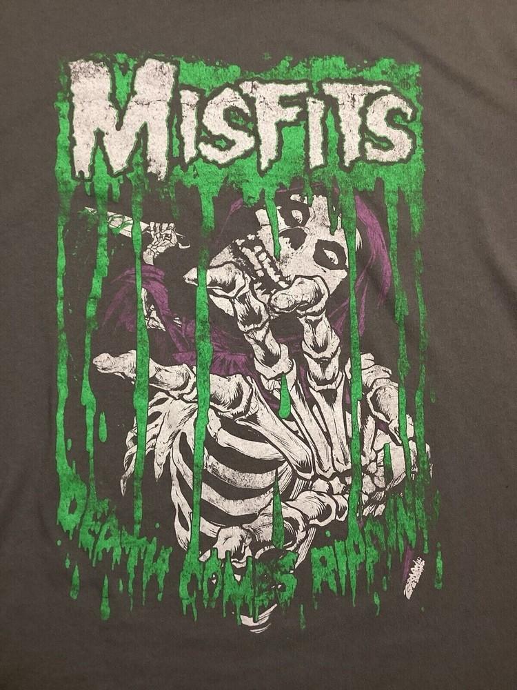 Misfits Death Comes Ripping T-shirt Black Unisex All Sizes S-5XL LI1678 Unisex T-Shirt L