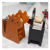 With 1 Roll Tape Tape Dispenser Cute Cat Design Wooden Material Tape Cutter Vintage Style Masking Tape Cutter Students