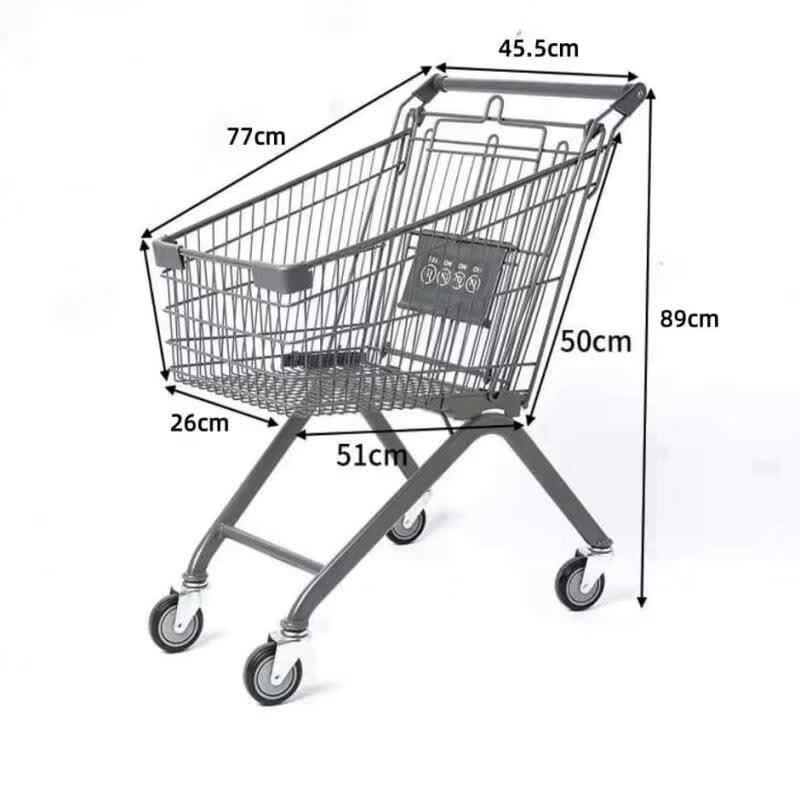 Deluxe Double-Layer Foldable Shopping Cart