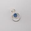 Tanzanitový drahokam 925 Sterlingového stříbra Ručně vyráběné šperky Kulatý přívěsek 1,2" Pro ženy PP-68-1