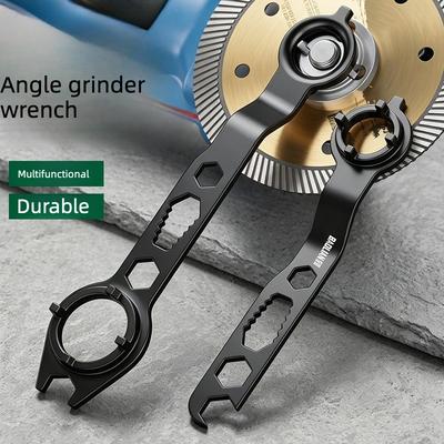 2 jeux Clé pour meuleuse d'angle à 4 broches Outil d'ajustement carré universel Accessoire spécial plaque épaissie Outil de retrait multifonctionnel