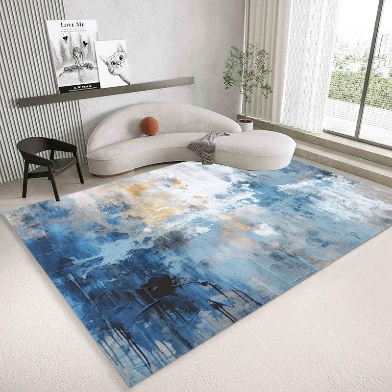 Moderne abstrakte Teppiche für Wohnzimmer 200x300 Leichter Luxus Heimdekoration Schlafzimmerdekor Fußmatte Waschbare Großflächenteppiche