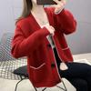 Spring and Autumn Women's Sweater Cardigan Knitted Shirt Top Shawl Western Style Loose Sweater