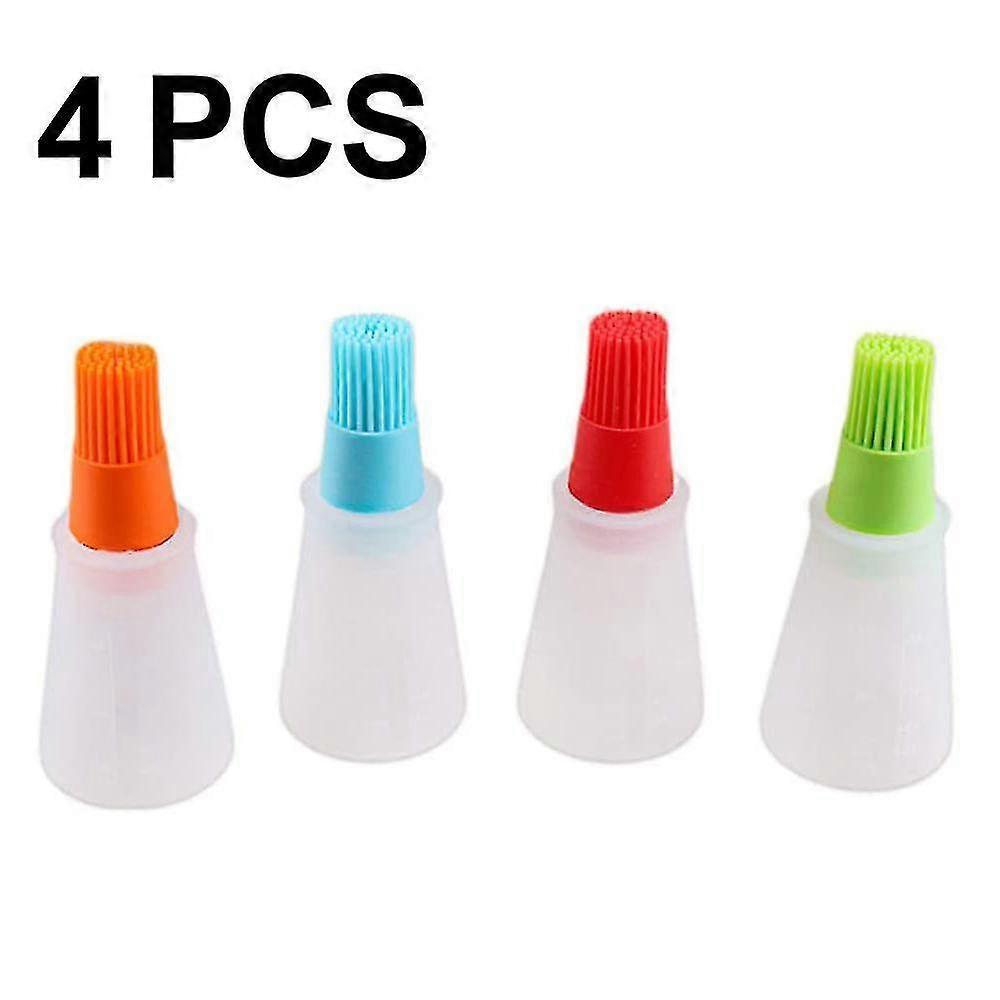 4 Pcs Silicone Oil Bottle Brush Bbq/pastry Basting Brushes,silicone