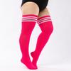 Striped Women Stockings Over Knee Long Socks Fashion Women Keep Warm Long Socks Black White Striped Hosiery